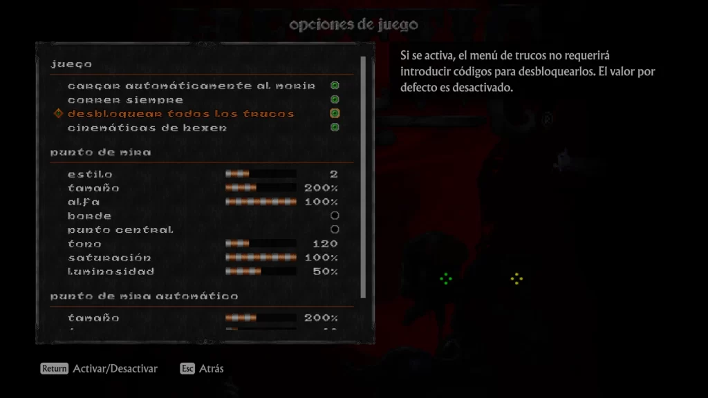 Heretic + Hexen - settings